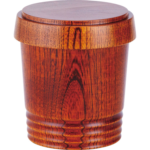 ケヤキのロックグラス 蓋つき