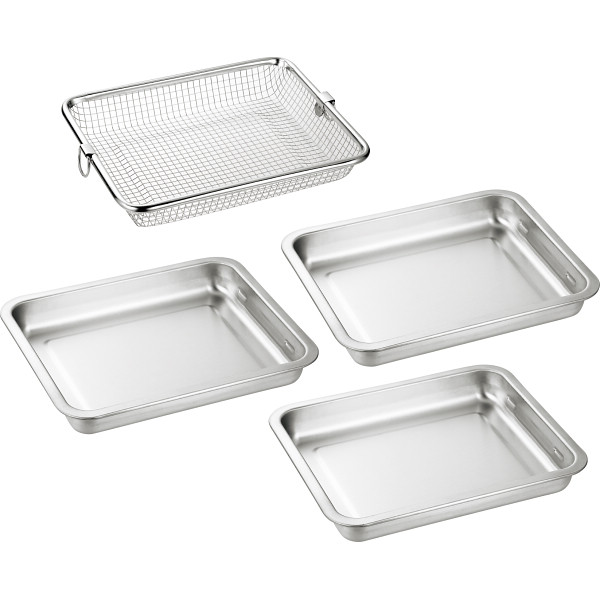 円熟の技 ステンレスバット＆角ザルセット