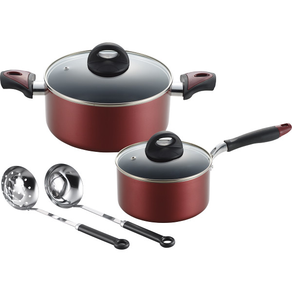 リアン 片手鍋（１８ｃｍ）＆両手鍋（２２ｃｍ）セット（ツール付）