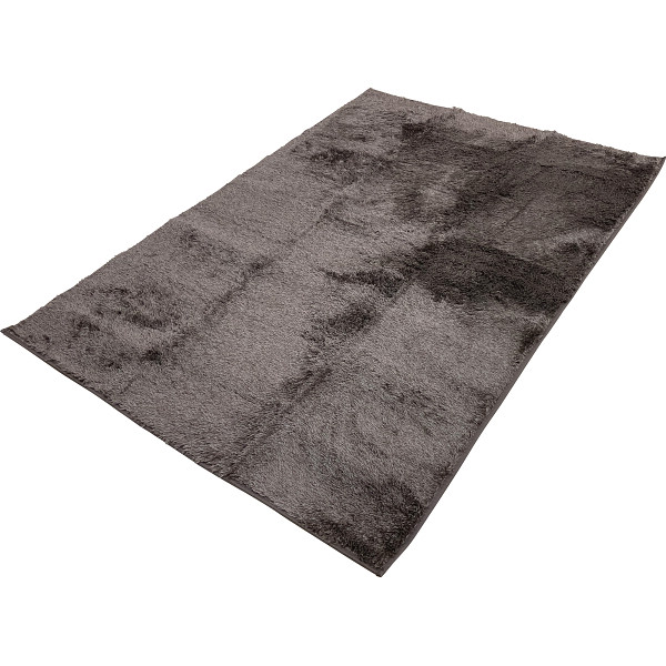 制菌加工シャギー調ラグブラウン