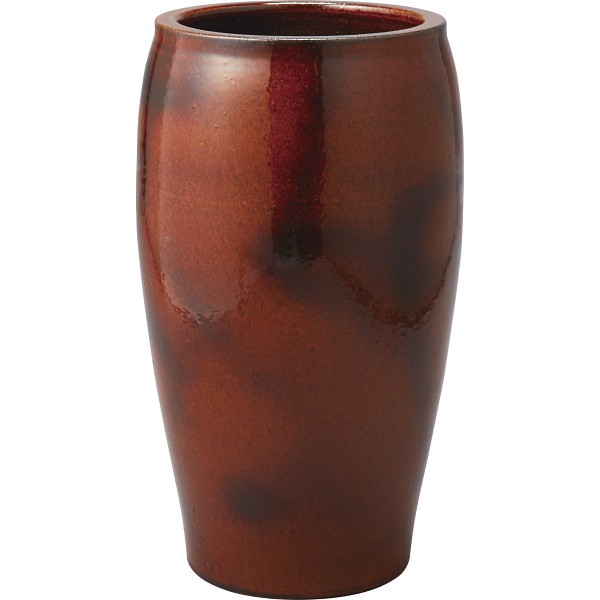 信楽焼 傘立て 飴釉窯変