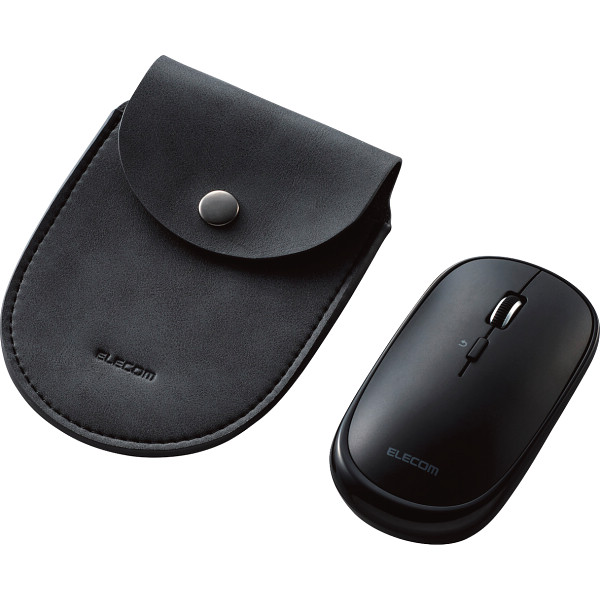 エレコム　薄型マウス　Ｂｌｕｅｔｏｏｔｈ　４ボタン　充電式　３台接続可能ブラック