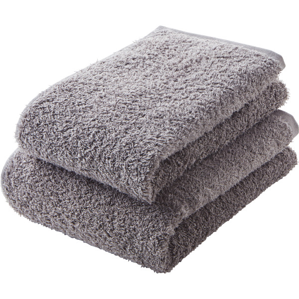 グランフランセヌーベル　オーガニックコットン　ロングパイル　バス・スリムバスタオルセットグレージュ