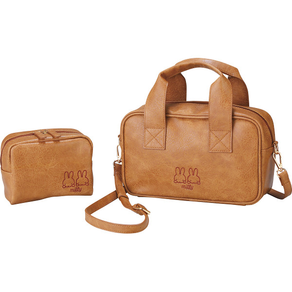ディック・ブルーナ　ミッフィーポーチ＆ショルダーセットブラウン