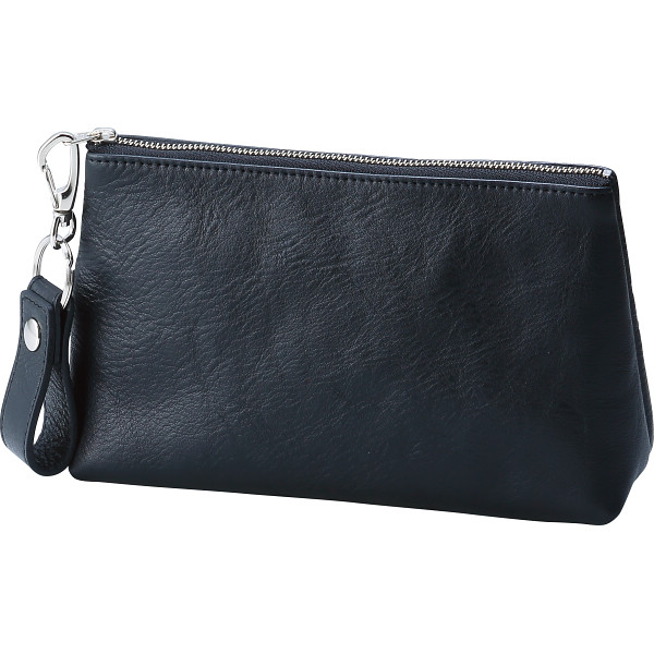 キーホルダー付きポーチブラック