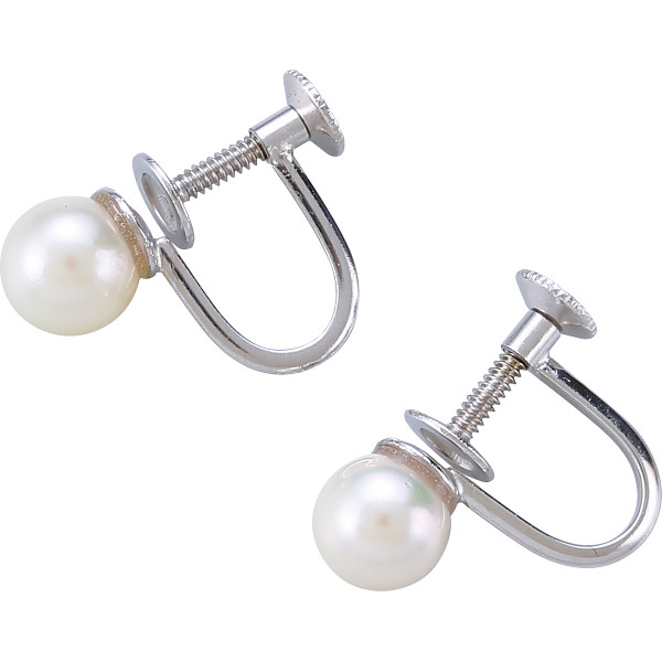 パール・パール・コウベ　アコヤ本真珠ＳＶイヤリング