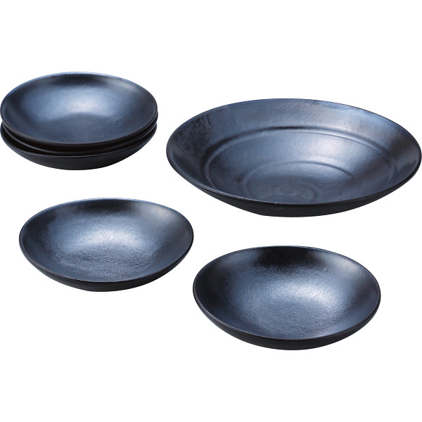 信楽焼　Ｄｅｅｐｂｒｅａｔｈ鉢セットブラック