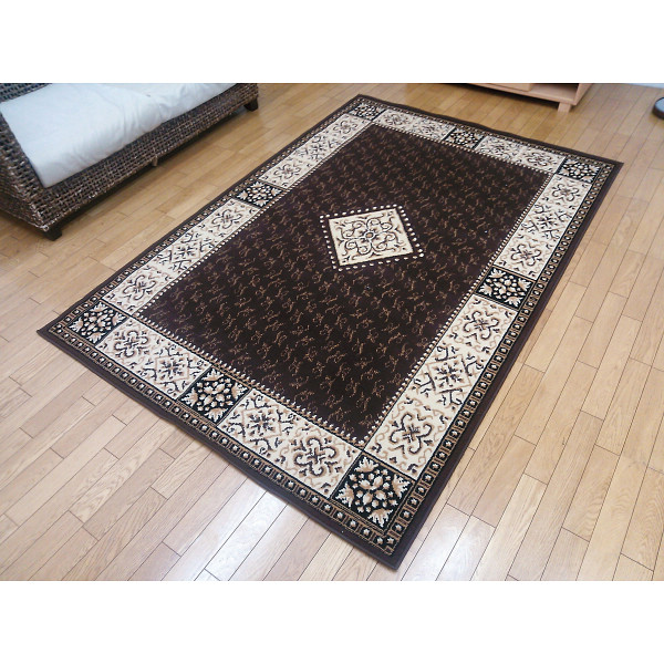 エジプト製ウィルトンラグ（ＲII）ブラウン