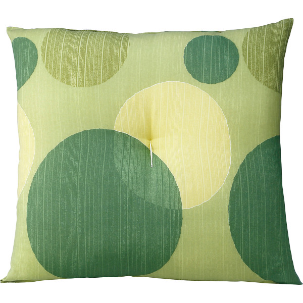 座布団５組（丸重ね）グリーン