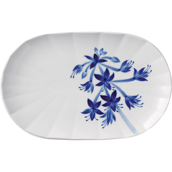 ロイヤルコペンハーゲン　ブロムスト　オーバルディッシュ　ホスタ