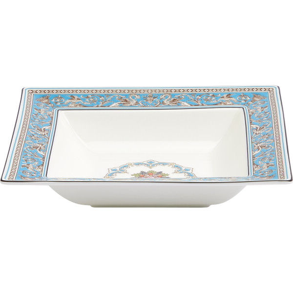 ウェッジウッド　フロレンティーン　ターコイズ　スクエアボウル１８ｃｍフロレンティーン　ターコイズ