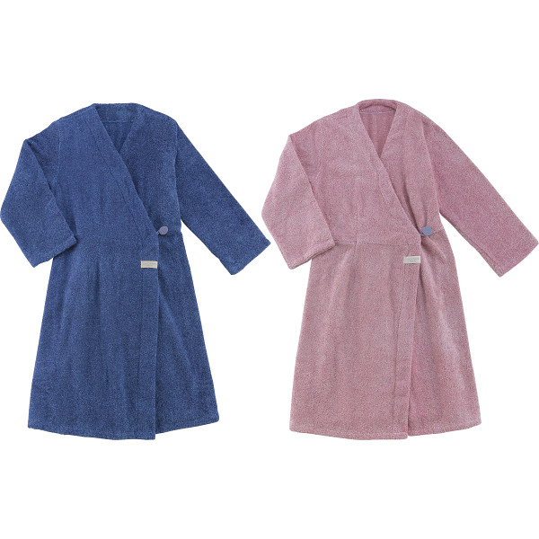 ココチエナ　ココローブペアセット２枚組ネイビー／ピンク