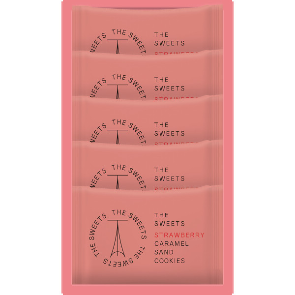 ザ・スウィーツ　苺キャラメルサンドクッキー（５個）