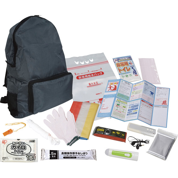 非常持出しリュックセット１５点