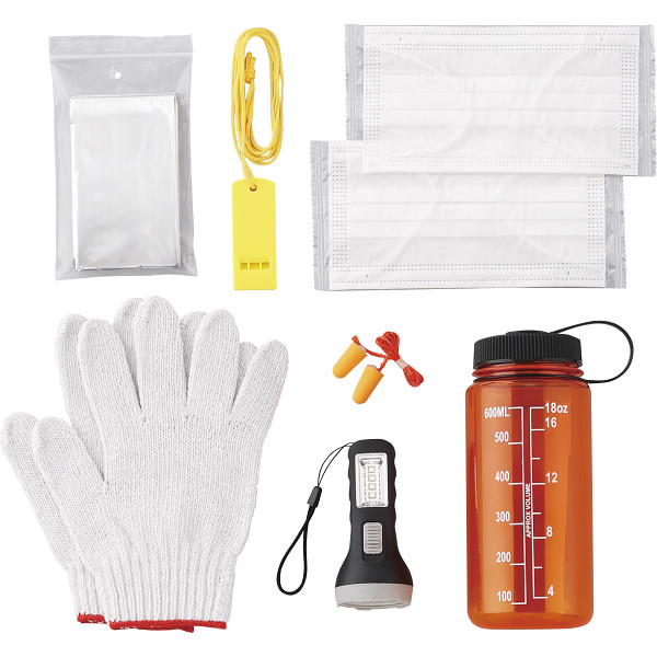 防災士監修　緊急防災ボトル８点セット