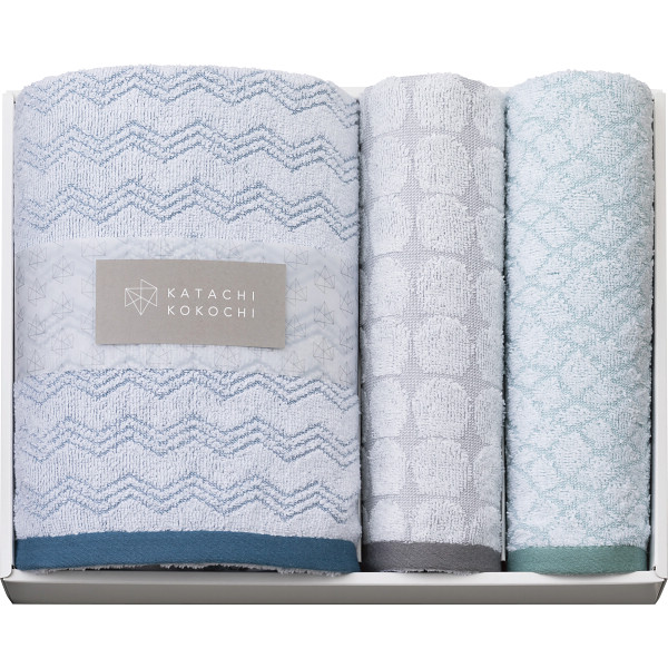 カタチココチ　大判バス・フェイスタオルセット