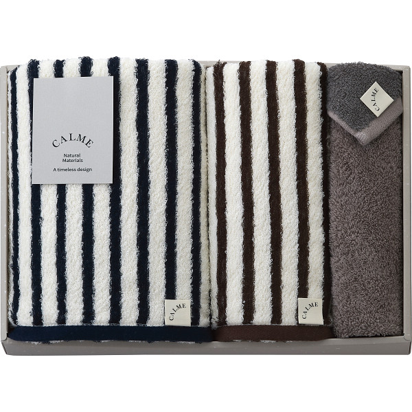 ＣＡＬＭＥバンブー　バス・フェイス・ハンドタオルセット