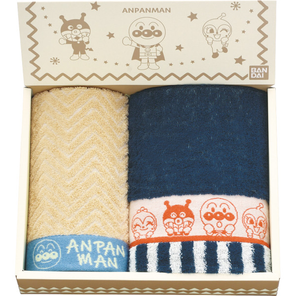 アンパンマン　ラインギフト　フェイス・ウォッシュタオルセット