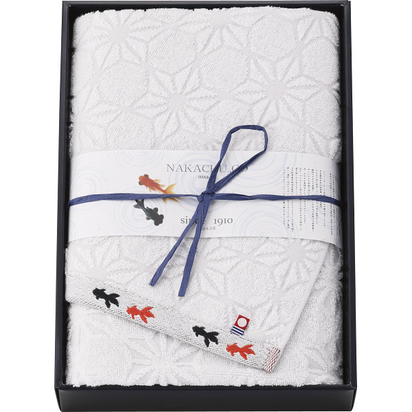 今治産金魚タオル　バスタオルホワイト