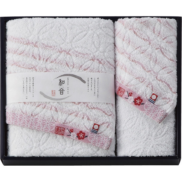 なごみね フェイス・ウォッシュタオルセットピンク