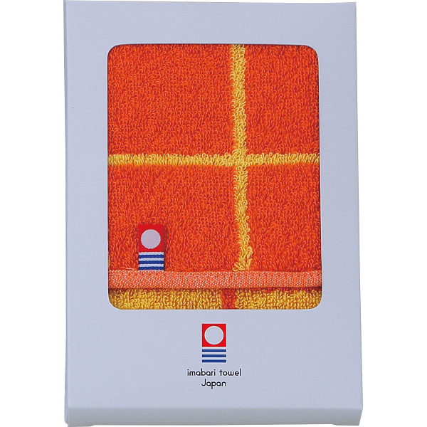 今治産タオルハンカチオレンジ