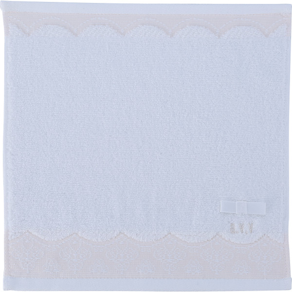 アーヴェーヴェー　婦人タオルハンカチレースホワイト