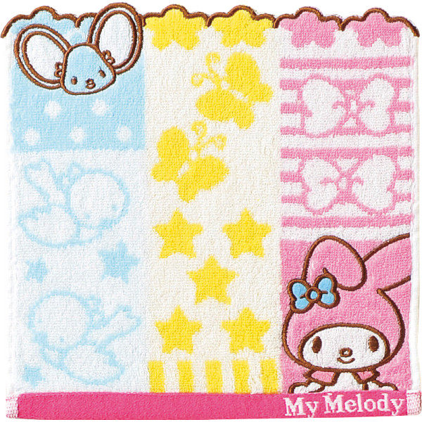 サンリオキャラクターズ　シャンブル　ミニタオルマイメロディ　シャンブル