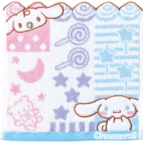 サンリオキャラクターズ　シャンブル　ミニタオルシナモロール　シャンブル
