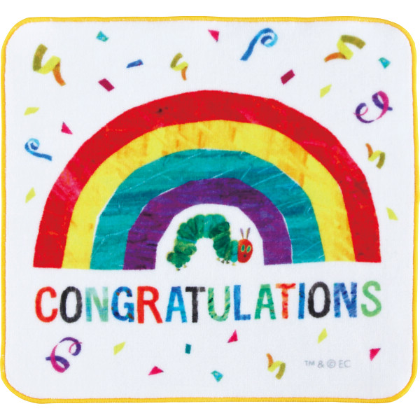 はらぺこあおむし メッセージタオルハンカチコングラッチュレーション