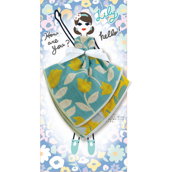 フローラルシスターズ　３重ガーゼハンカチリリー×ジャスミー