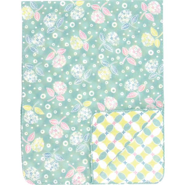 くろちく　両面ガーゼてぬぐい紫陽花とみなわ