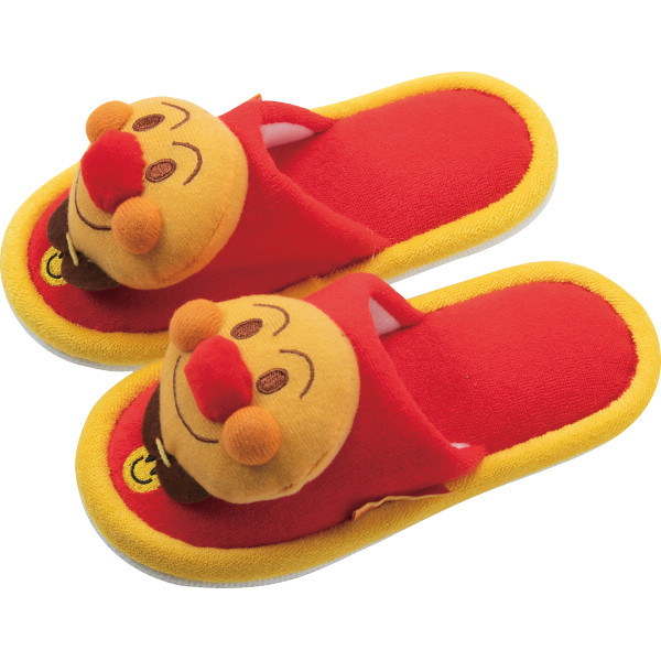 アンパンマン　子供外縫いパイルマスコットレッド