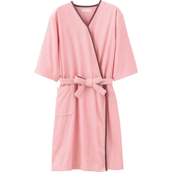 ＵＣＨＩＮＯ　エアリータッチレディスローブ　Ｍピンク