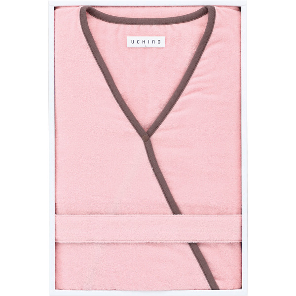 ＵＣＨＩＮＯ　エアリータッチレディスローブ　Ｌピンク