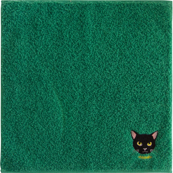 Ｕｃｈｉｎｏｋｏ　ｍａｔｅ　コットンハンカチクロネコ