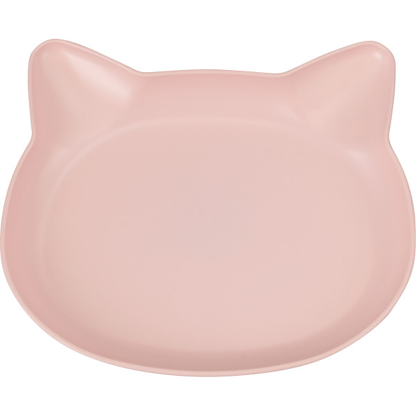 キャッテ　ねこ　抗菌ランチプレートピンク