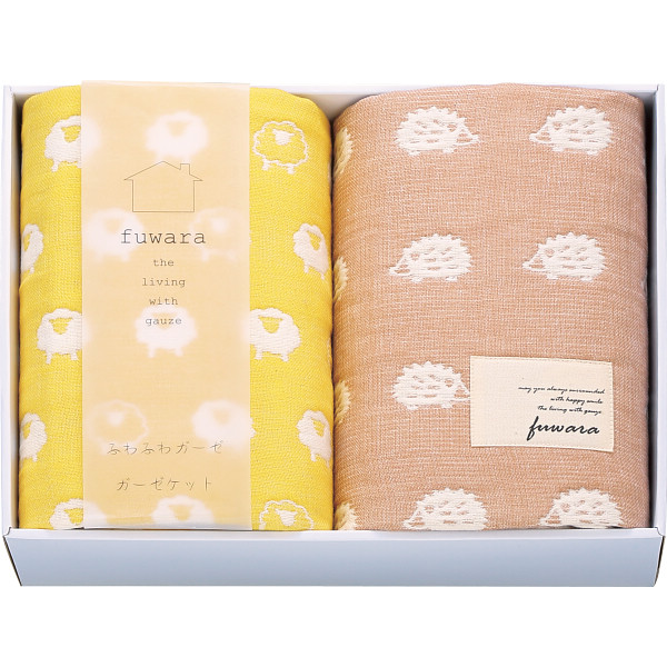 ふわら　六重織ガーゼひざかけ２枚セット