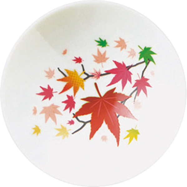 冷感　白平盃ペアセット紅葉