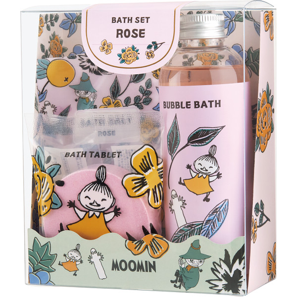 ムーミン　バスセットローズ