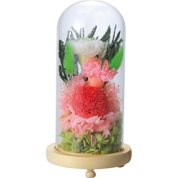 お供えガラスドームアレンジメント紗奈（さな）