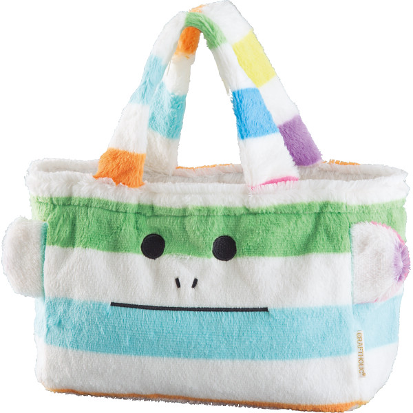 クラフトホリック　ピロークッション＆フェイスバッグ（ロリス）ロリス（マルチボーダー）