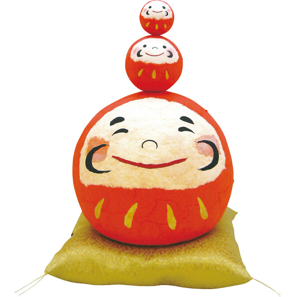 リュウコドウ　ちぎり和紙　大福三福だるま