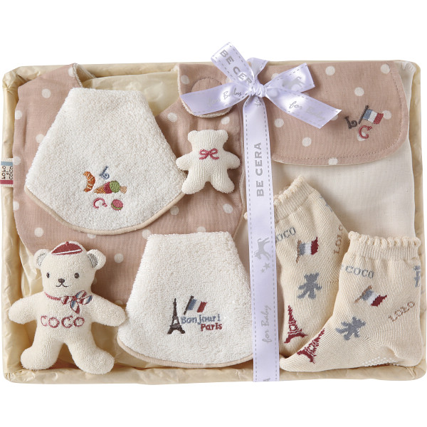 ロロココ　出産お祝いセット　Ｍー１ピンクベージュ