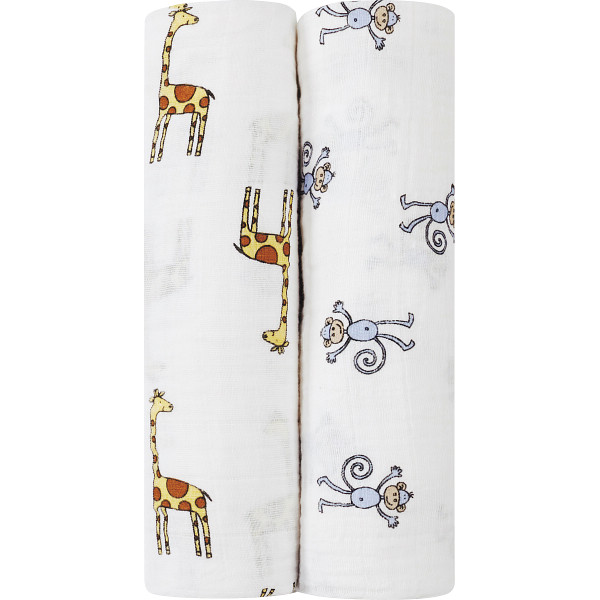 エイデンアンドアネイ　おくるみスワドル　ジャングルジャム　２枚セットジャングルジャム