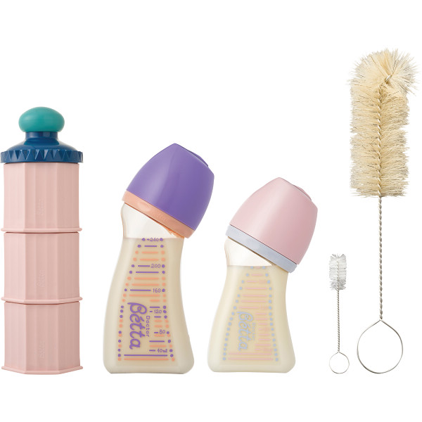 ベッタ　出産祝いセットパープル＋ピンク