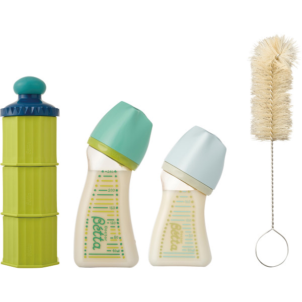 ベッタ　出産祝いセットグリーン＋ブルー