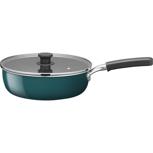 リント　ＩＨ対応外面ホーローマルチパン（２４ｃｍ）ターコイズブルー