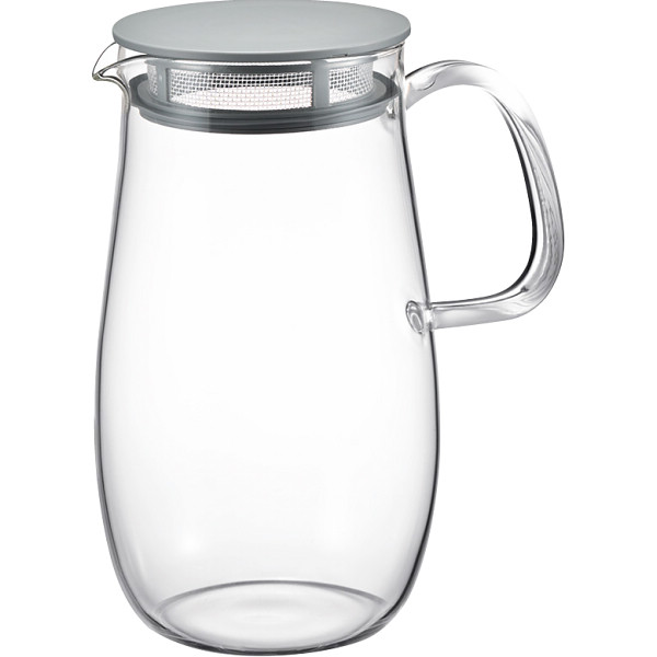 ハリオ　レンジでかんたん麦茶ポット　むぎちゃんダークグレイ