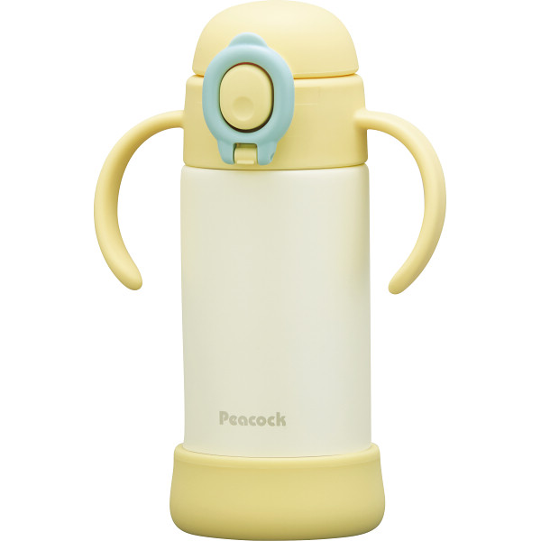 ピーコック　ハンドル付きベビーストローマグイエロー