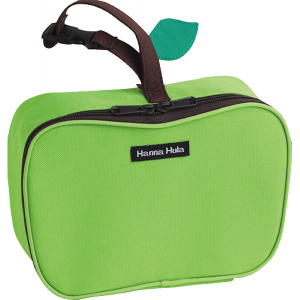 ハンナフラ　りんごマルチポーチ（おむつポーチ）アップルグリーン